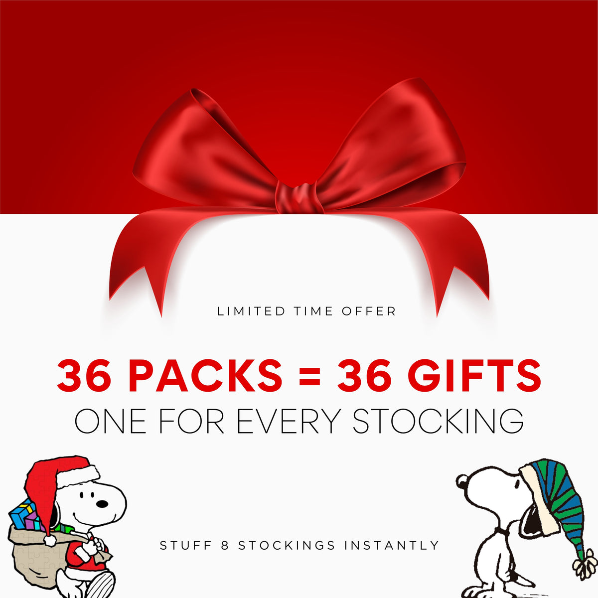 Wholesale Stocking Stuffer Snoopy 4-Roll Leash Roll Bundle + 12 Snoopy Hydrant Dispensers