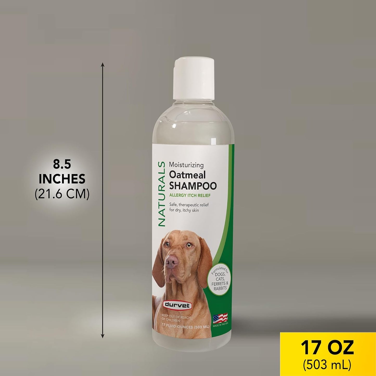 Durvet Naturals Anti-Itch Oatmeal Dog Shampoo 17 oz.