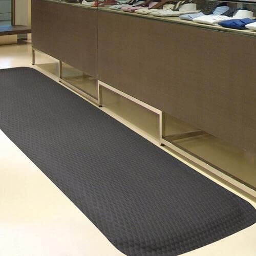 American Floor Mats Hog Heaven 5/8 inch Black & Black Border 5' x 10' Nitrile Backed Anti-Fatigue Comfort Mat