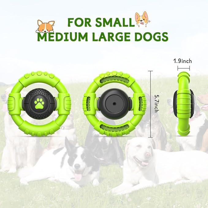 Indestructible Nylon Dog Chew Toy – Durable Squeaky Toy for Aggressive Chewers, All Sizes