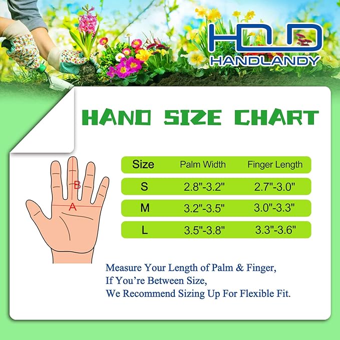 HANDLANDY Long Gardening Gloves for Men & Women, Thorn Proof Rose Pruning Gloves Leather Gauntlets Garden Glove Yard Work Glove (Large, Grey)