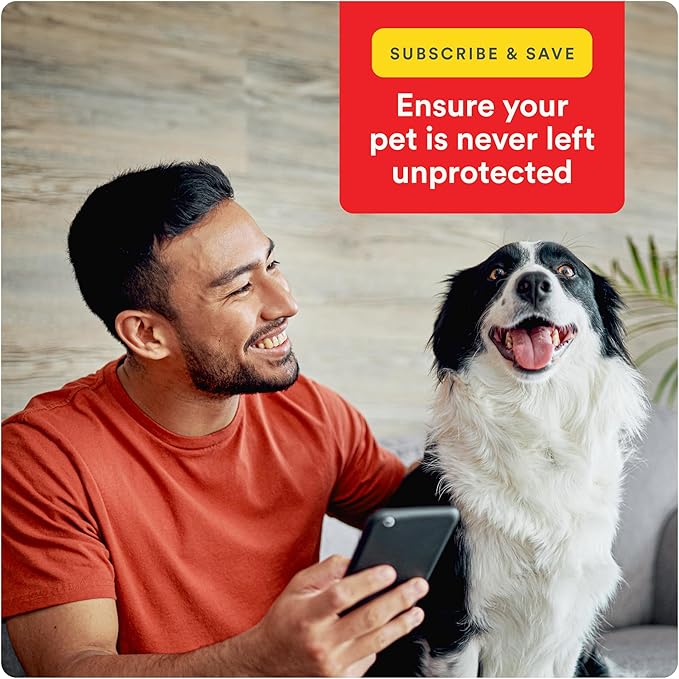 Ultra Flea And Tick Prevention For Dogs - Dog and Puppy Treatment and Control - Mosquito Repellent - Large, Fast Acting Waterproof Topical Drops, 4 Month Supply