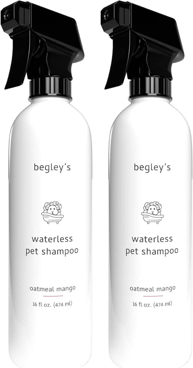 Waterless Pet Shampoo 2 Pack No Rinse Deodorizing Spray Dogs Cats