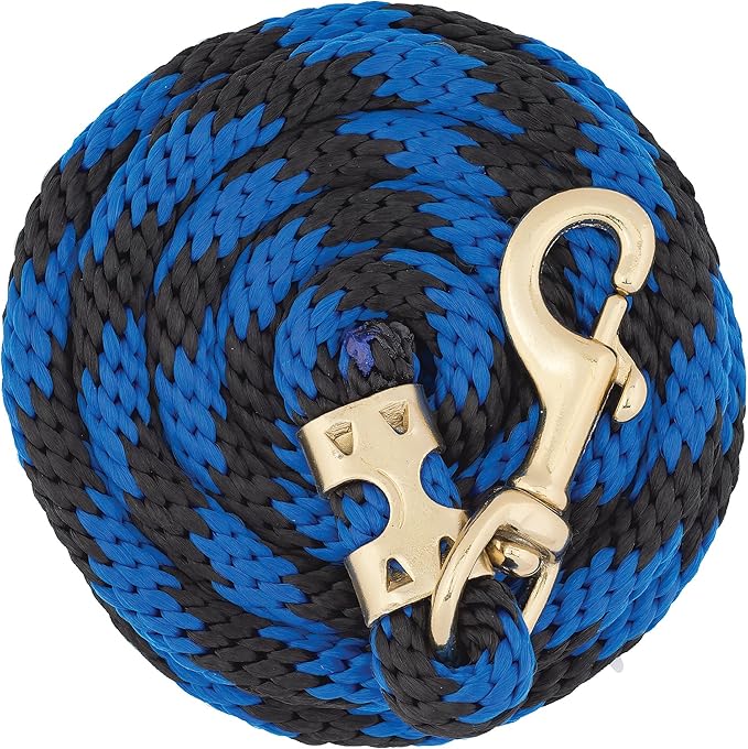 Weaver Equine Performance Lead Rope, Long Horse Lead Rope with Quick Halter Attachment, Soft Comfort Grip, Barn Horse Tack for Daily Use & Showing