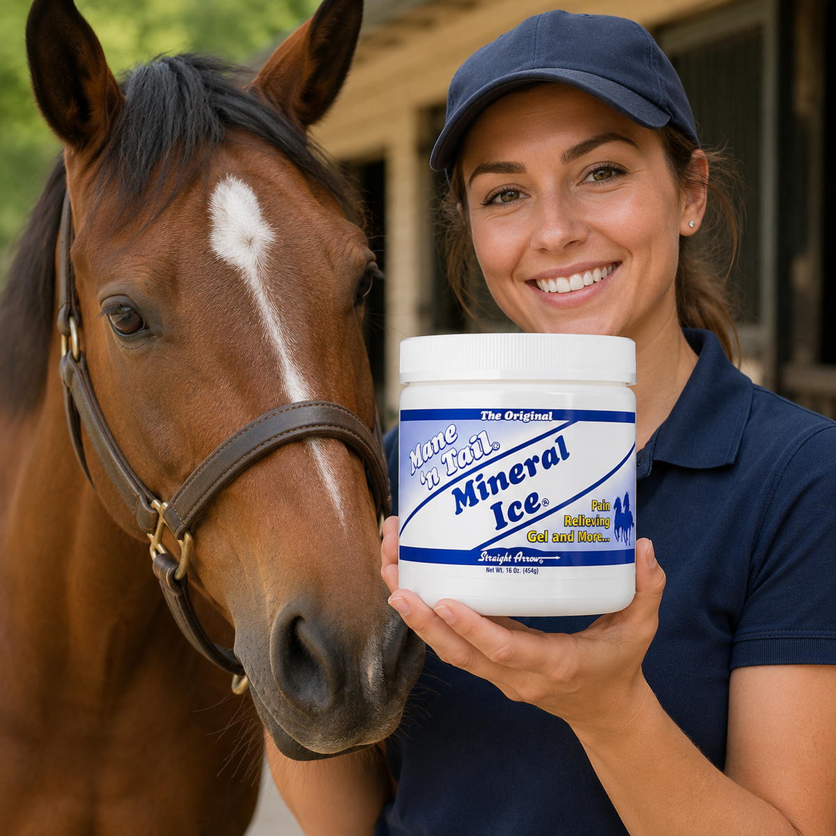 Mineral Ice Therapeutic Pain Reliever for Horses 16 oz.