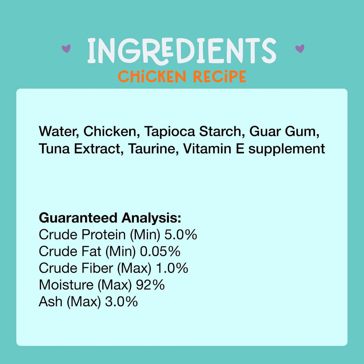 Chicken Recipe Cat Treats, Pack of 4