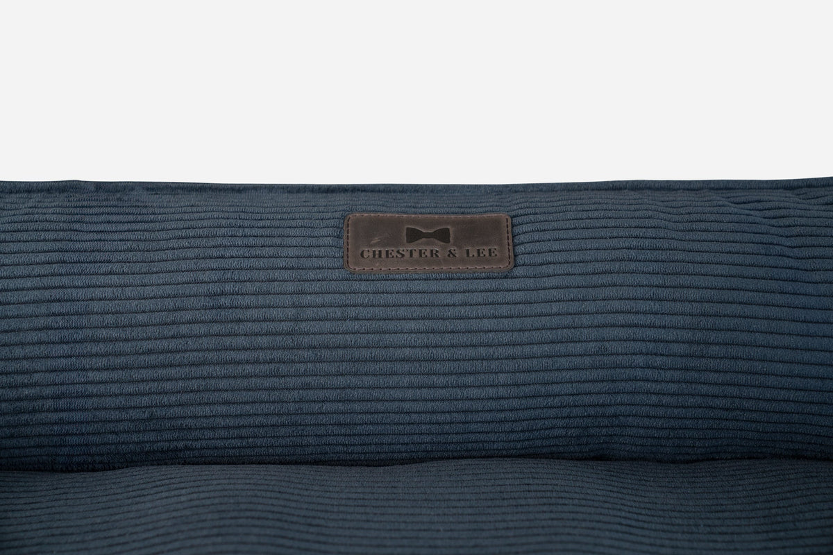 Fancy Corduroy Sleeper Dog Bed Graphite