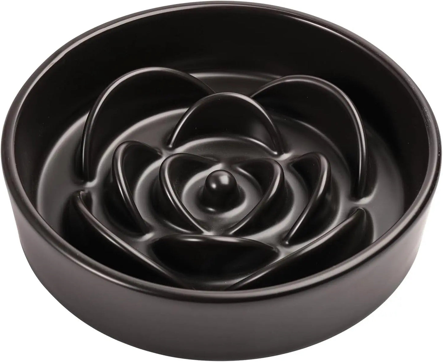Elevated Ceramic Slow Feeder Dog Bowl 8.6in Heavy Weighted (various colors)