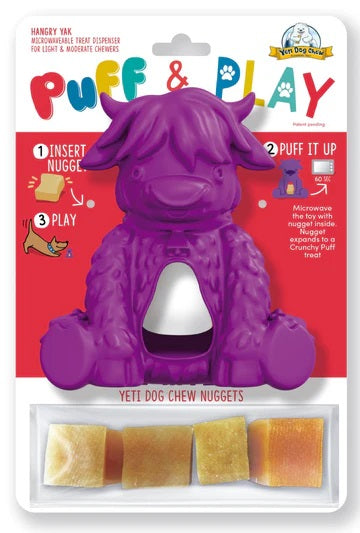 Yeti Puff and Play Hangry Yak Dog Toy
