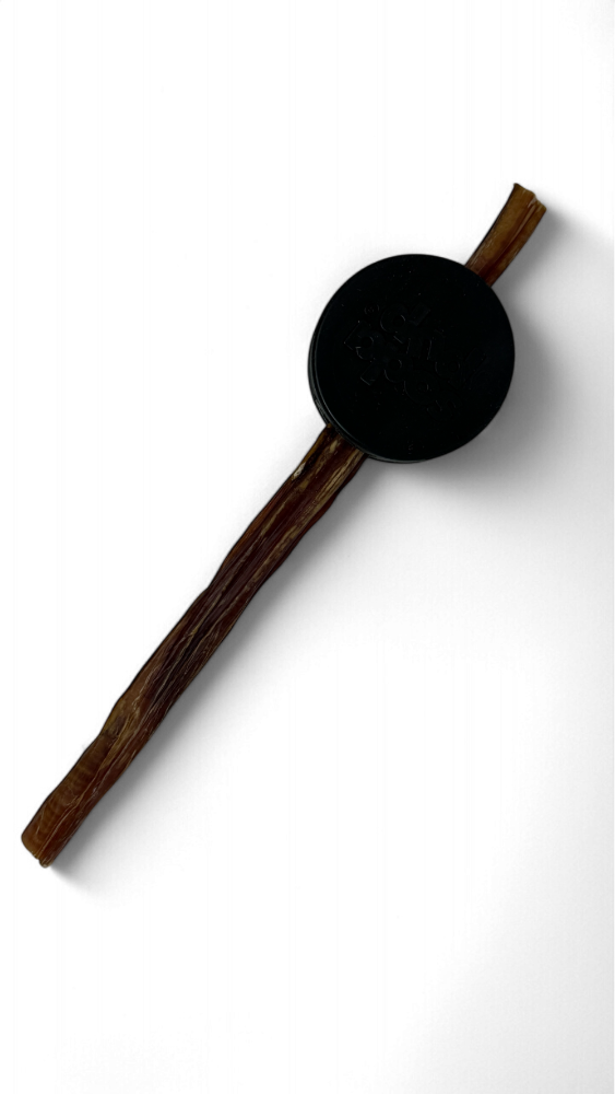 Hockey Puck Bully Stick Holder - Durable Rubber Treat Holder & Chew Toy USA