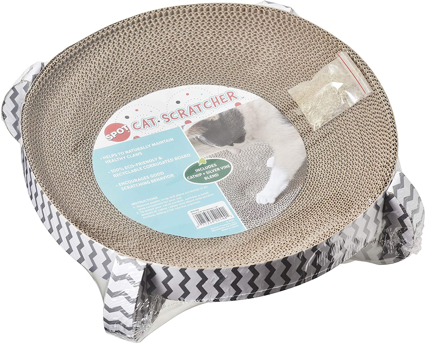Cat Scratcher Nest with Catnip 14"