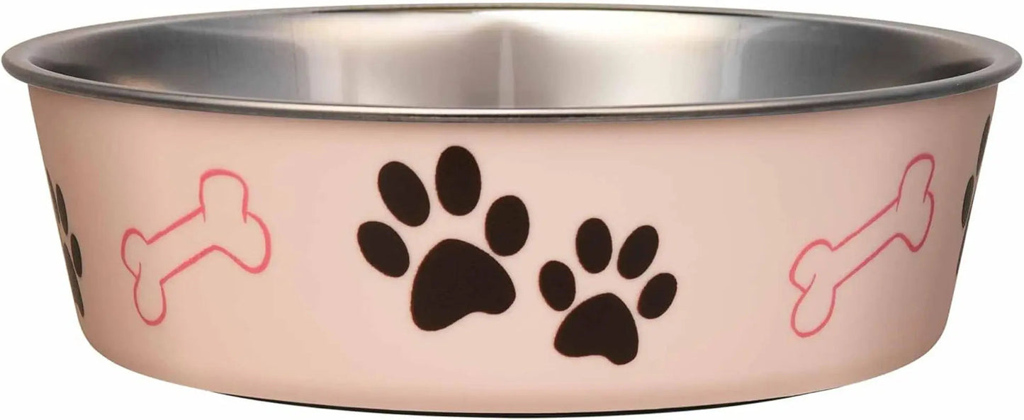 Stainless Steel Dog & Cat Bowl | Spill-Resistant Feeding Bowl (various colors)