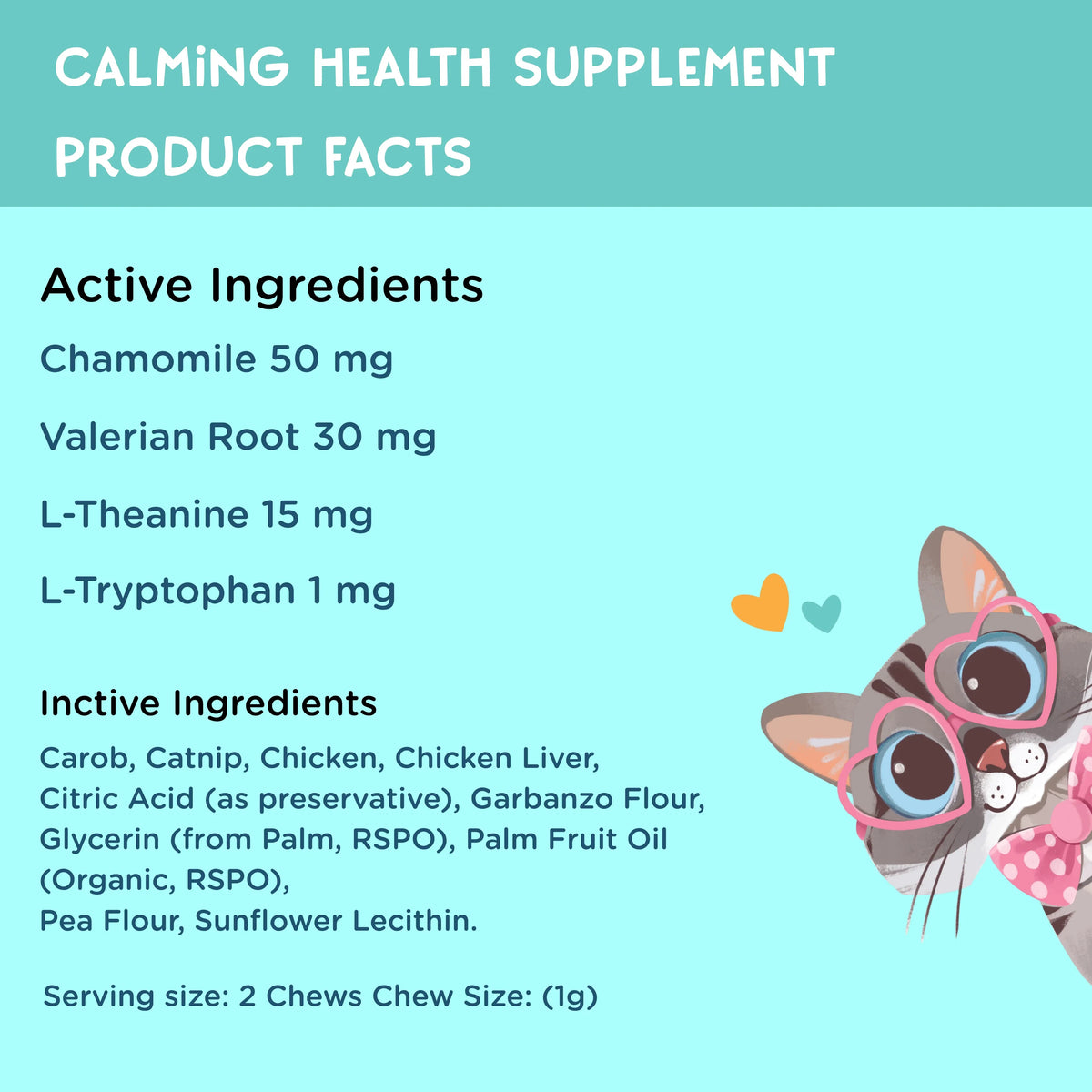 Cat Calming Health Supplement, 3.2-oz, 90 Soft Chews