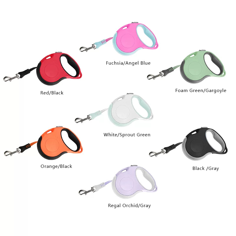 TrueLove Retractable Dog Leash TLL5001 - Suitable for Medium and Small Dogs - White/Sprout Green