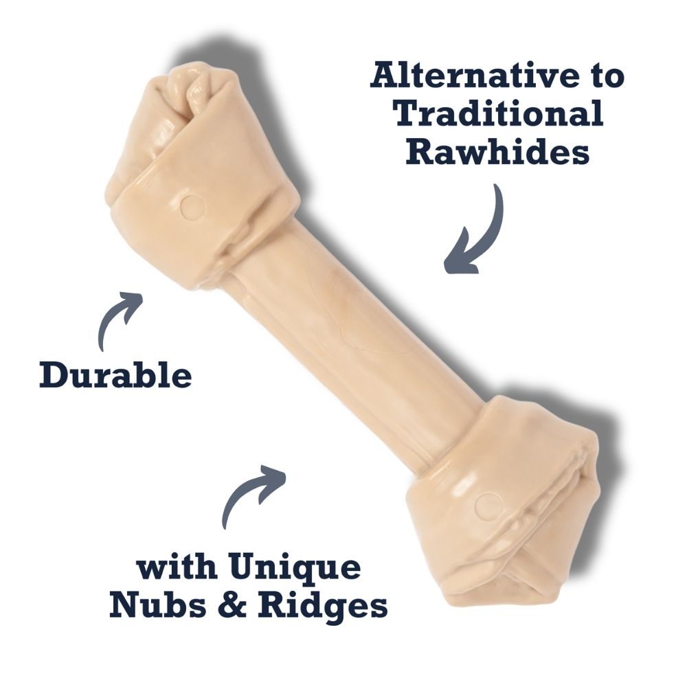 Country Living Nylon Bone Dog Chew Toy β Durable Rawhide-Shaped