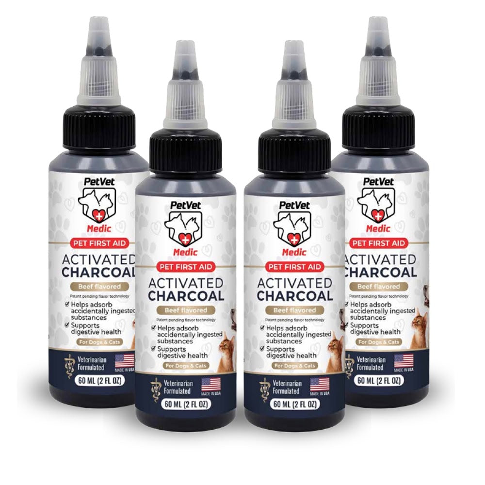 Pet Vet Activated Charcoal Gel for Dogs & Cats (60 mL)