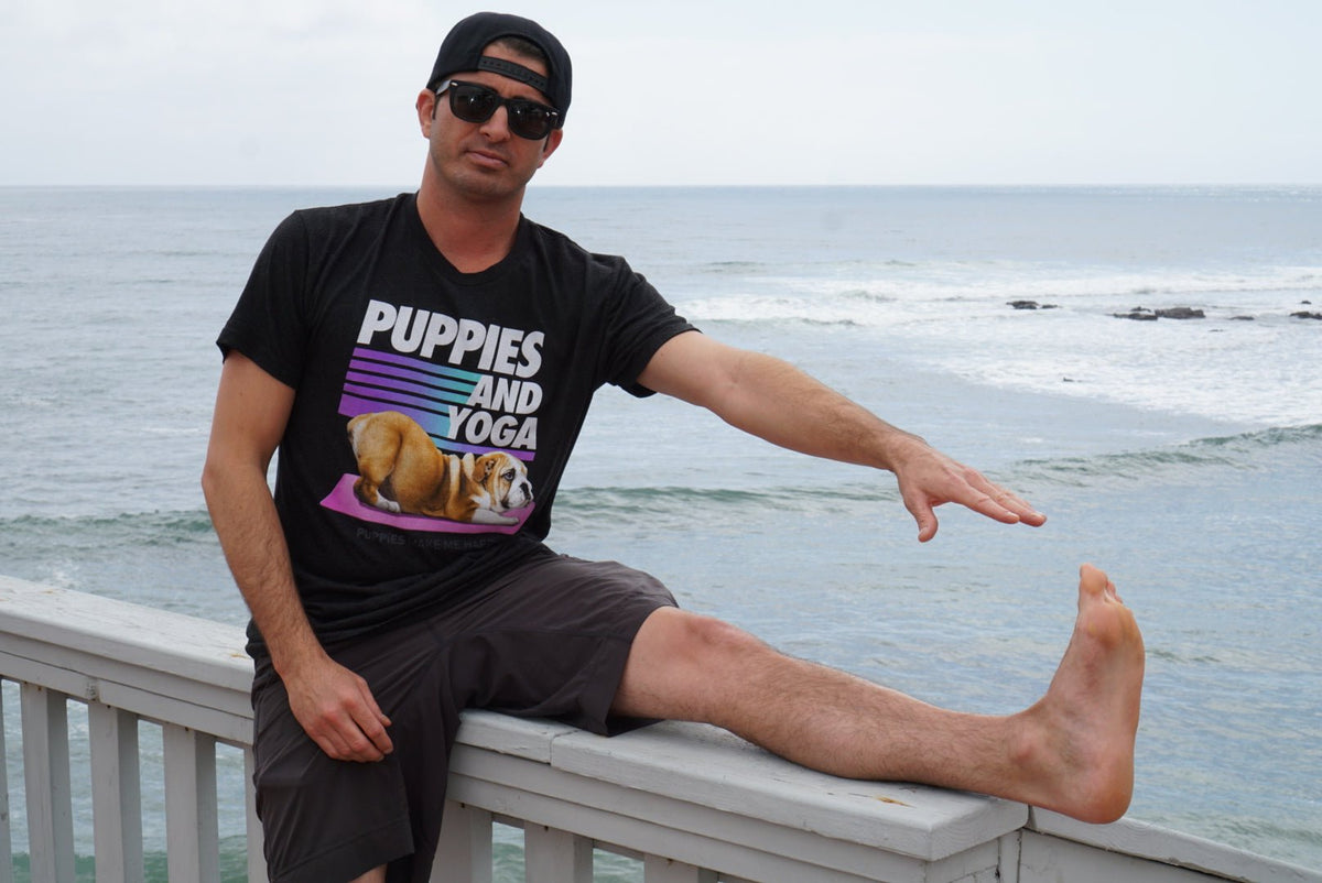 Puppies & Yoga Original | Uni-Sex Crewneck Tee