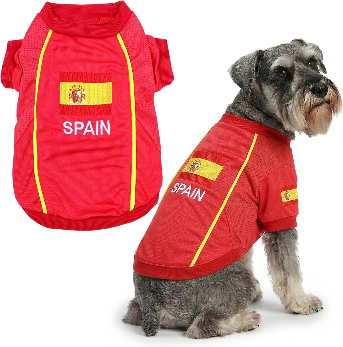 Parisian Pet Soccer Jersey for Dogs – Breathable Mesh Team Jersey, XS–5XL
