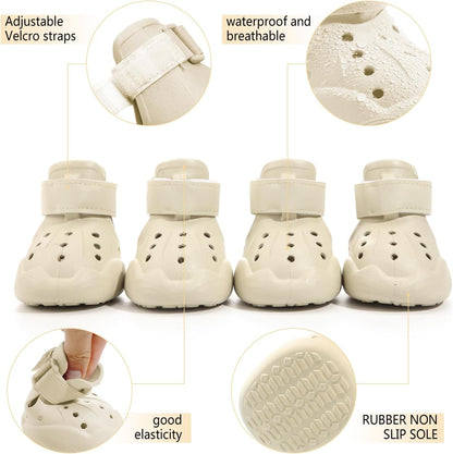 Adventure Croc-Style Dog Shoes – Breathable Paw Protection