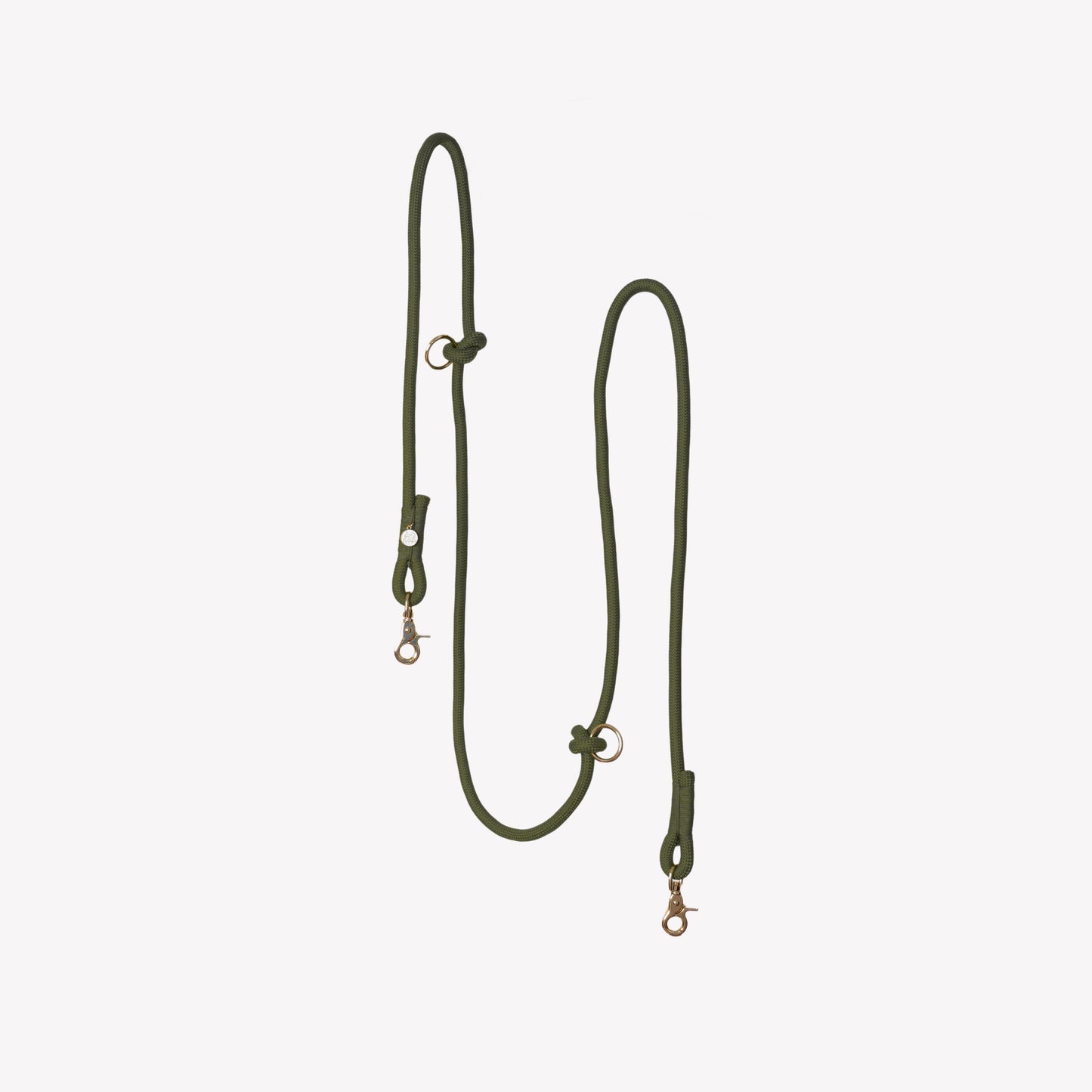 'Moss Green' - Hands Free Braided Leash