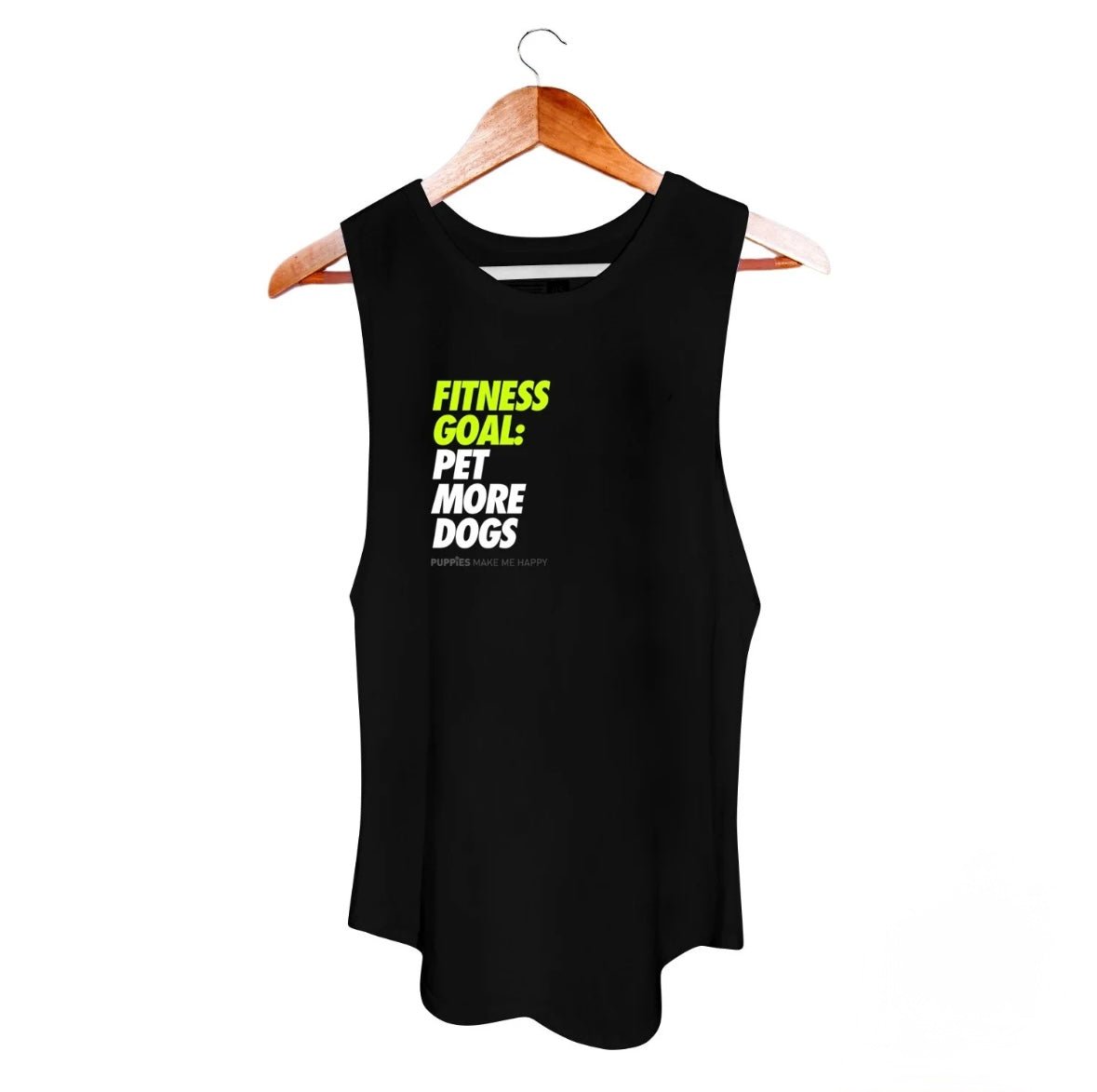 Fitness Goal Pet More Dogs|  Sleeveless Tank | Gift for Dog Lover | Made in USA