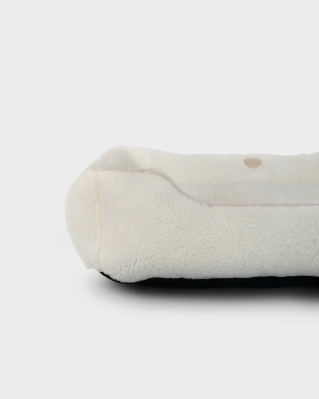 Furry Sleeper Dog Bed Beige
