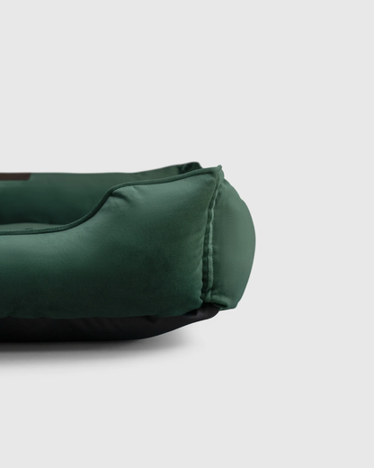 Classic Velvet Sleeper Dog Bed Green