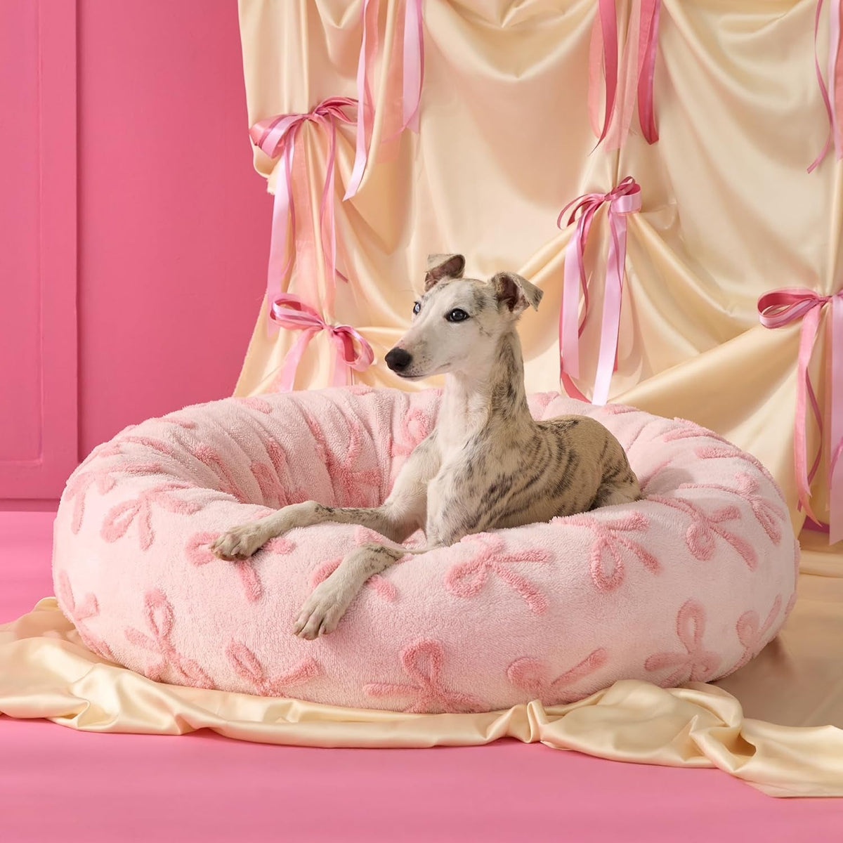 LE SURE Donut Dog Bed – 7 Sizes, 5 Patterns