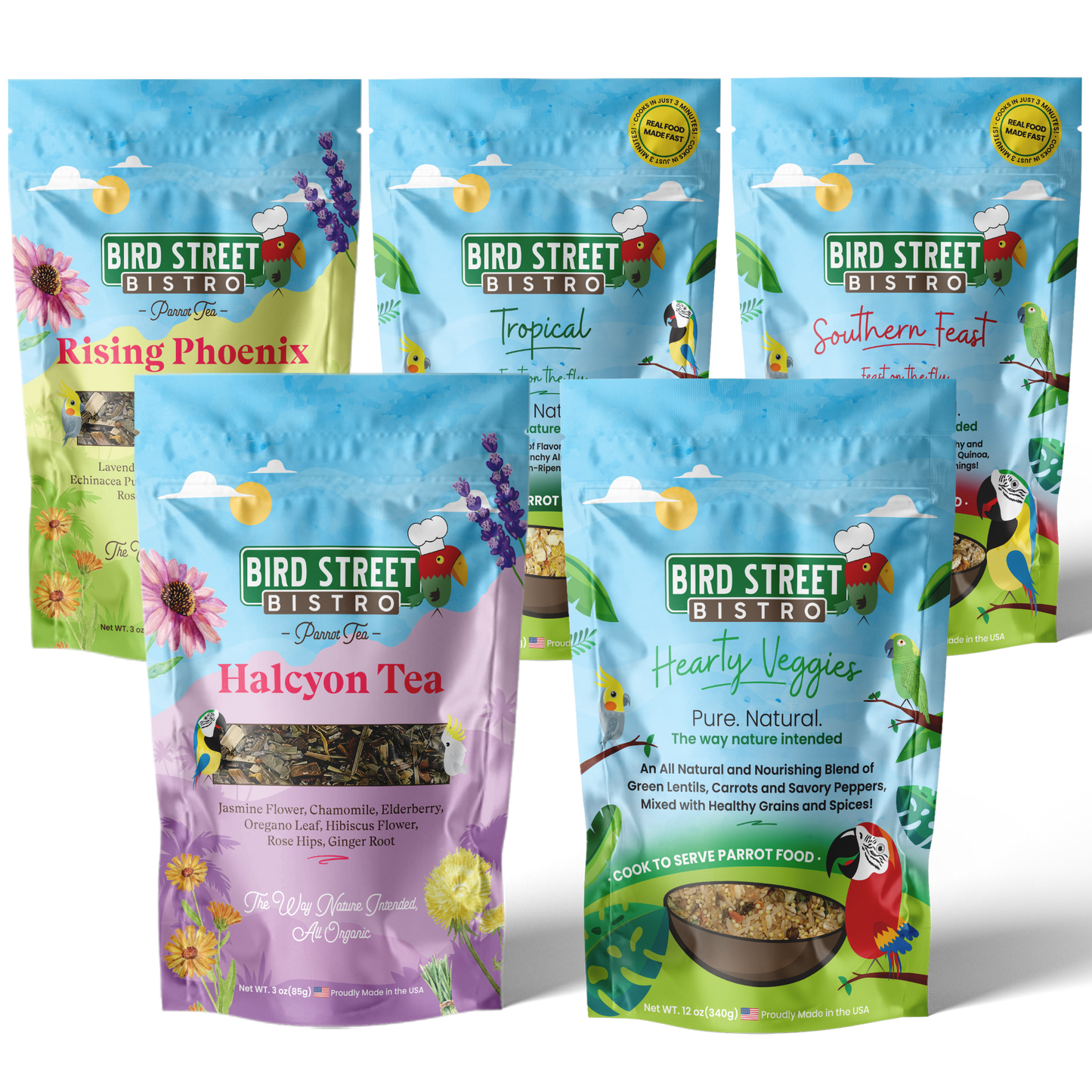 Parrot Food & Tea Starter Pack