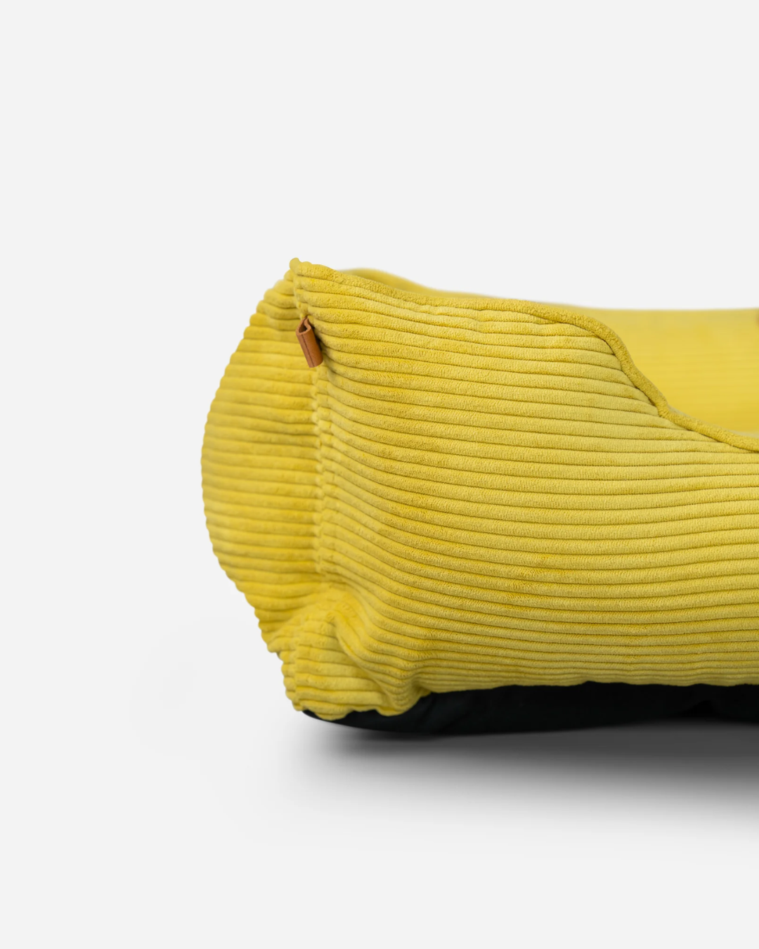 Fancy Corduroy Sleeper Dog Bed Sunny Yellow
