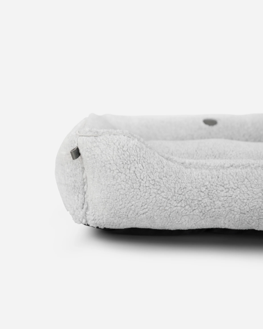 Furry Sleeper Dog Bed Gray