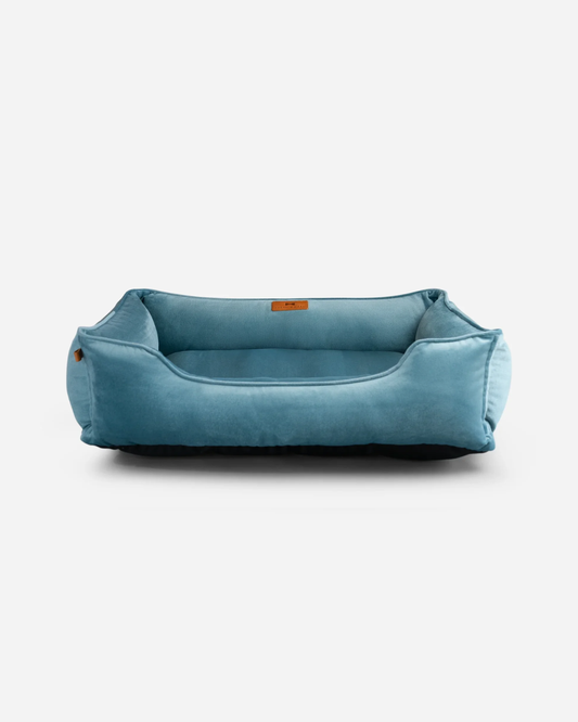 Vibrant Velvet Sleeper Dog Bed Tiffany