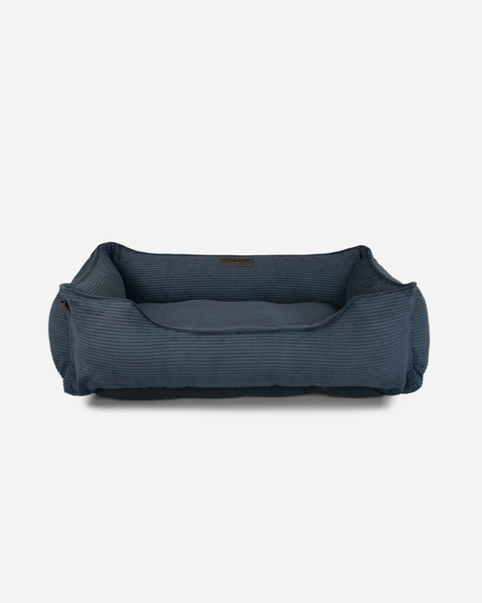 Fancy Corduroy Sleeper Dog Bed Graphite