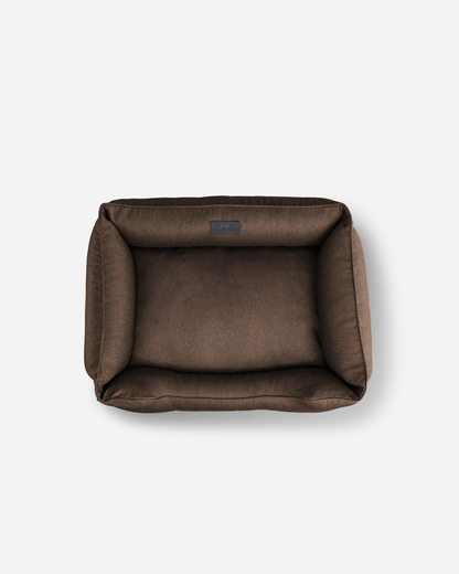 Cotton Sleeper Dog Bed Brown