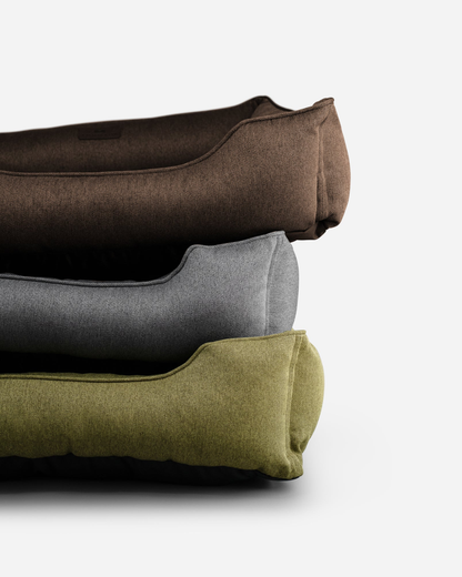 Cotton Sleeper Dog Bed Gray