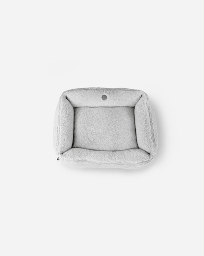 Furry Sleeper Dog Bed Gray