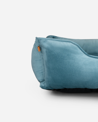 Vibrant Velvet Sleeper Dog Bed Tiffany