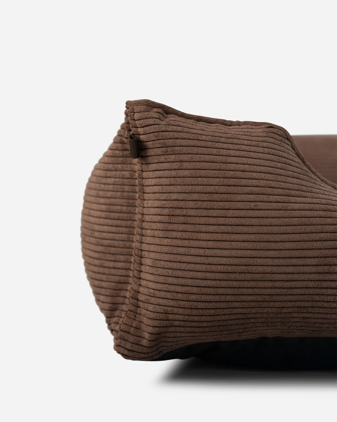Fancy Corduroy Sleeper Dog Bed Brown