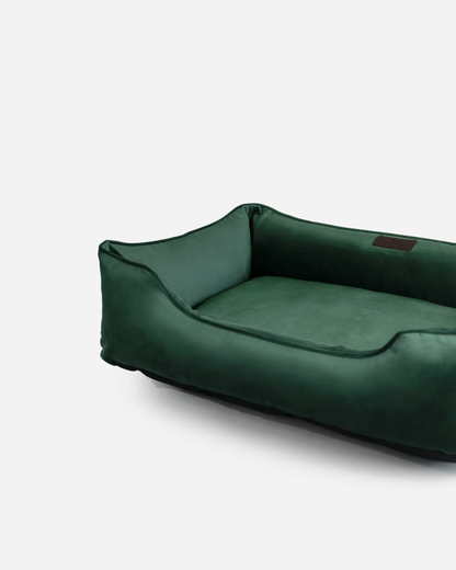 Classic Velvet Sleeper Dog Bed Green
