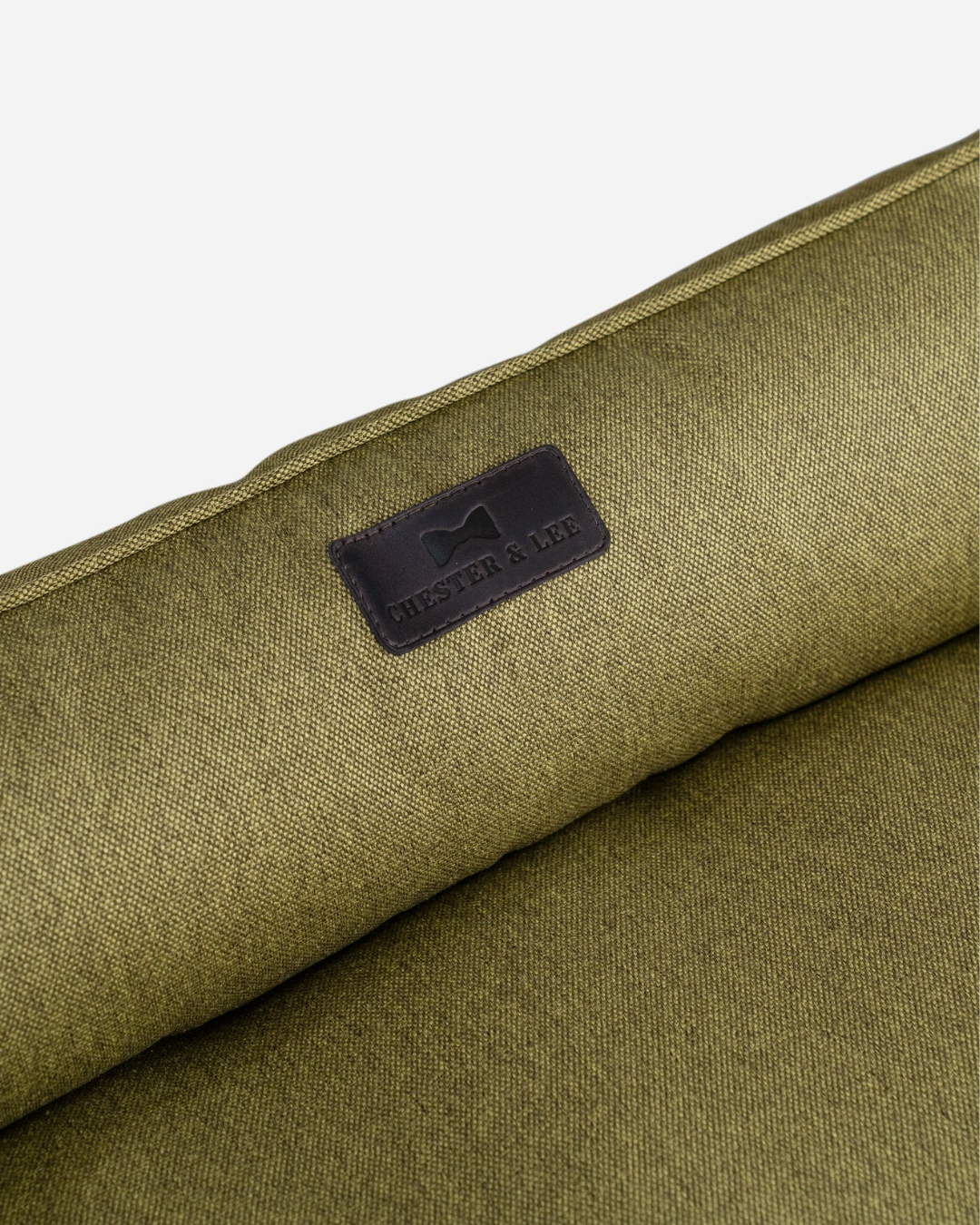 Cotton Sleeper Dog Bed Olive