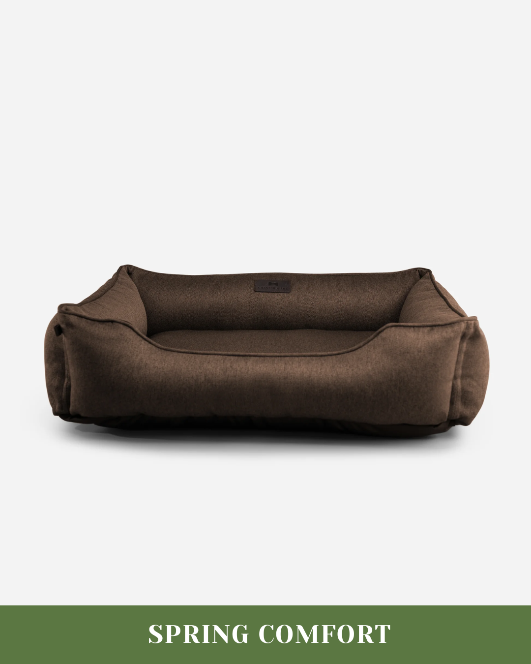 Cotton Sleeper Dog Bed Brown