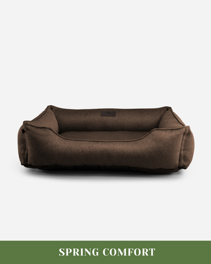 Cotton Sleeper Dog Bed Brown