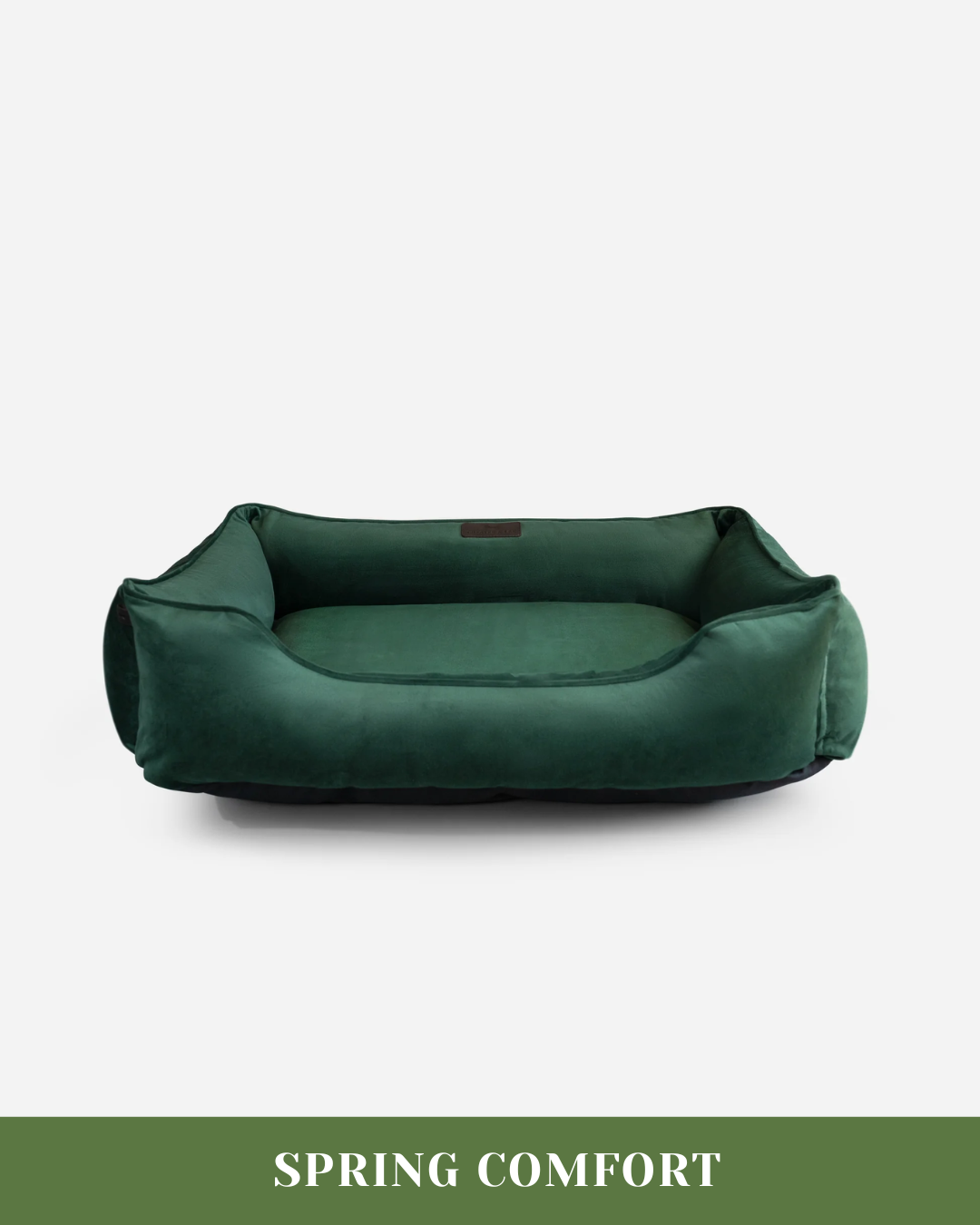 Classic Velvet Sleeper Dog Bed Green