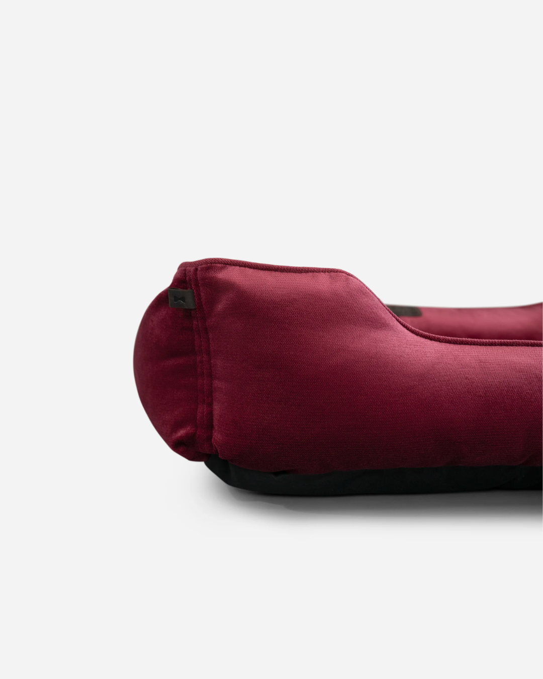 Vibrant Velvet Sleeper Dog Bed Wine