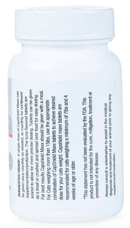CapShield Maxx Flavored Tabs Flea Supplement For Cats and Kittens 7-15lb 6ct