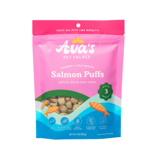 Freeze Dried Dog Treats - Salmon Puffs