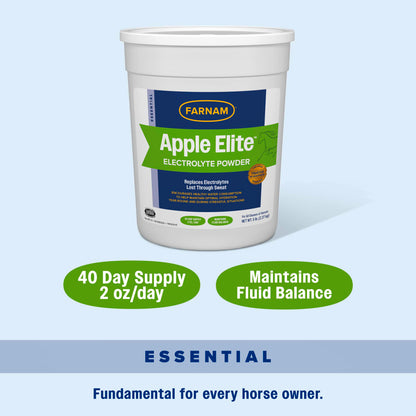 Farnam Apple Elite Electrolyte Powder for Horses Hydration Support Apple Flavor 5lb.