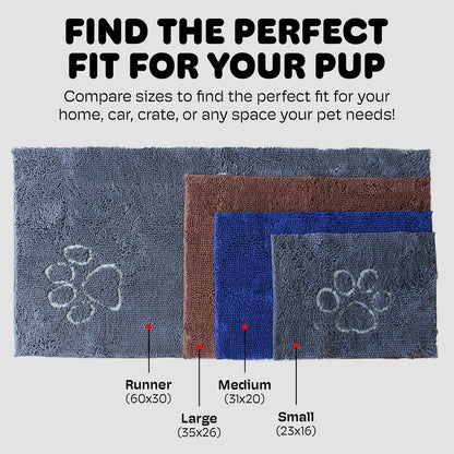 DGS Dirty Dog Doormat Runner Microfiber Mud & Water Trapping Floor Mat