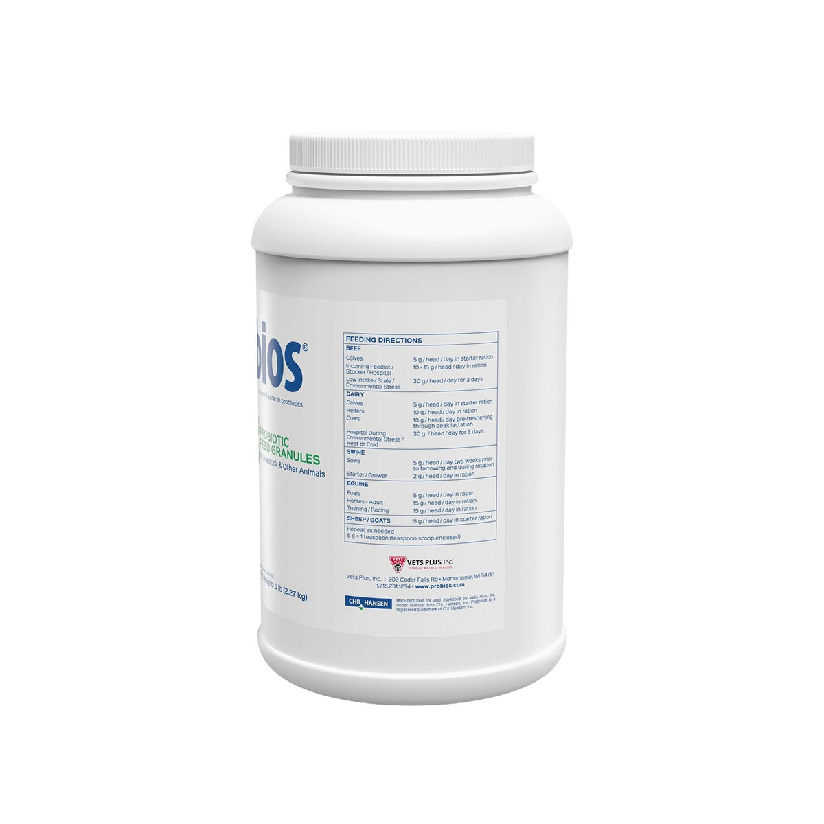 Vet Plus Probios Feed Granules for Horses 5 lbs.