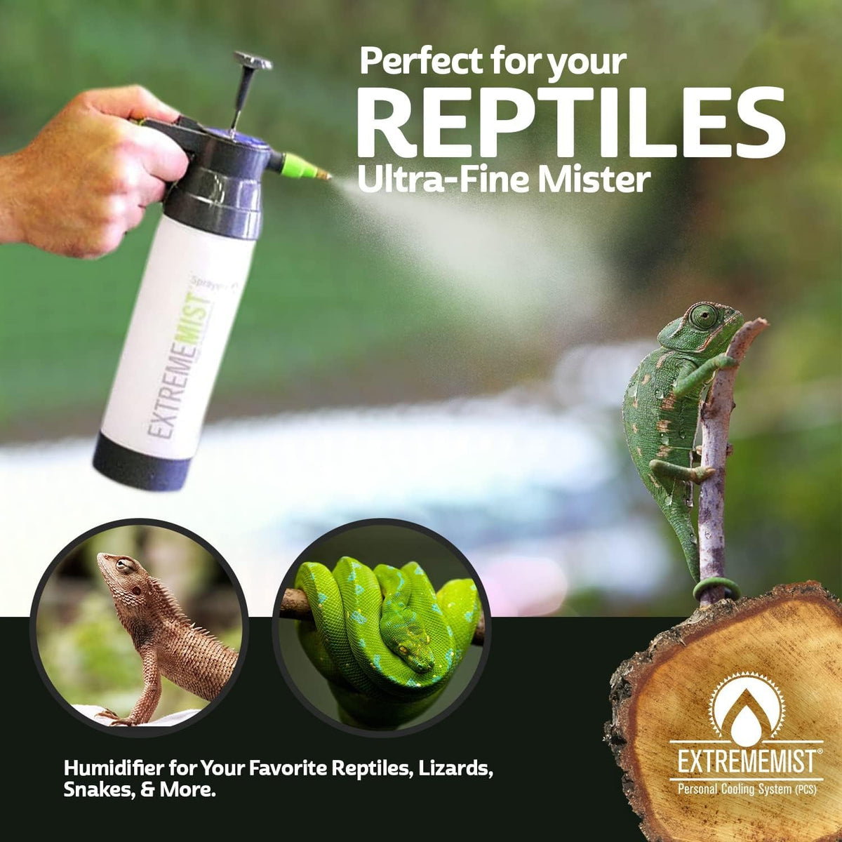 ExtremeMist Reptile Mister – Continuous Sprayer, 20 & 32 oz